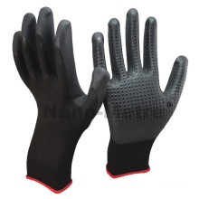 NMSAFETY Gant antidérapant en nylon noir et doublure en spandex nitrile